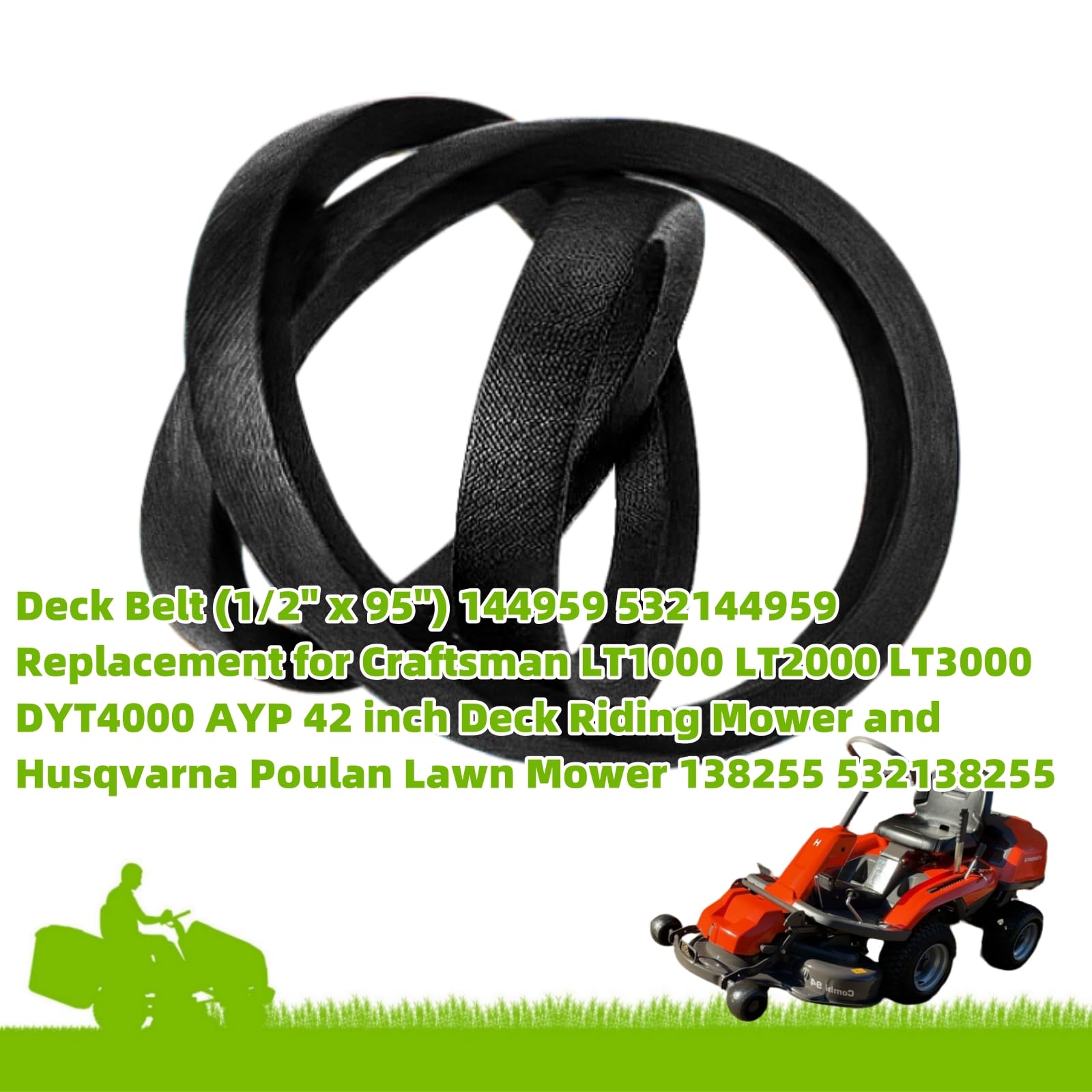 本 vb-8  No.2 Amazon.com : 144959 532144959 Replacement Deck Belt 42